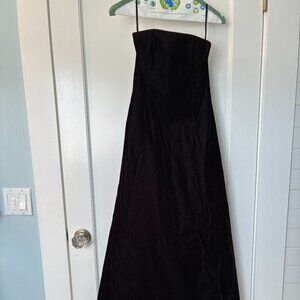 Gorgeous Black Velvet Ball Gown